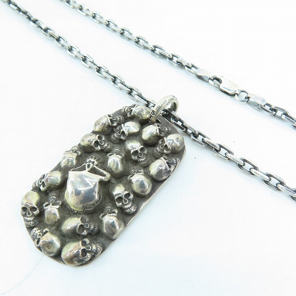 実際に弊社で買取させて頂いたSTANLEY GUESS/スタンリーゲス マルチスカルドッグタグ/チェーン付き