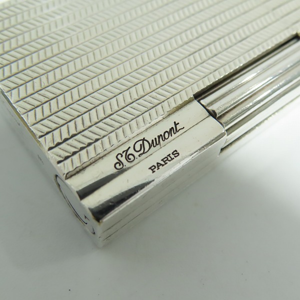 実際に弊社で買取させて頂いたS.T.DuPont/デュポン GATSBY/ギャッツビー シルバー ガスライターの画像 2枚目
