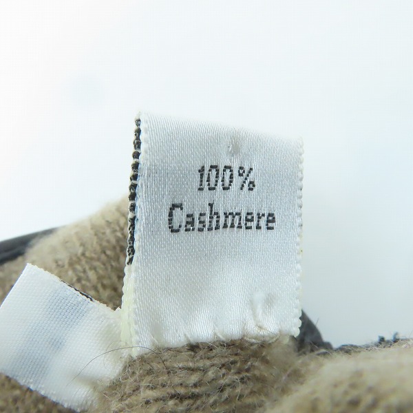 実際に弊社で買取させて頂いたCOACH/コーチ カシミヤ レザー グローブ Mの画像 5枚目