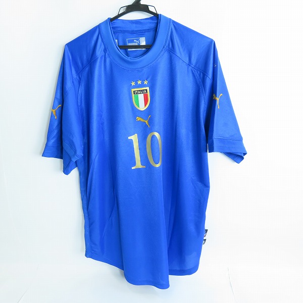 実際に弊社で買取させて頂いたPUMA/プーマ 04/05 イタリア代表レプリカホームユニホーム ＃10 ロベルト・バッジョ PXA731225R/XL