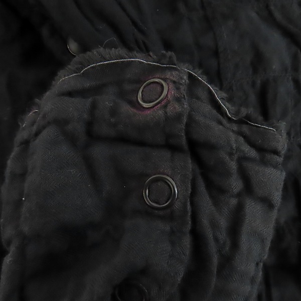 実際に弊社で買取させて頂いたLGB/ルグランブルー シワ加工 長袖シャツ ブラック SHIRT-G/M 91059/1の画像 7枚目