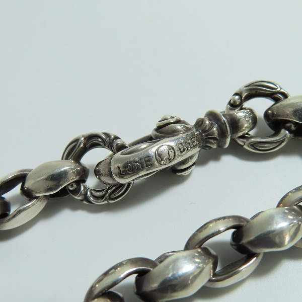 実際に弊社で買取させて頂いた【ギャラ付き】LONE ONES/ロンワンズ SILK LINK SMALL/シルクリンク スモール シルバーブレスレット MFB-0040S-CC-Lの画像 3枚目