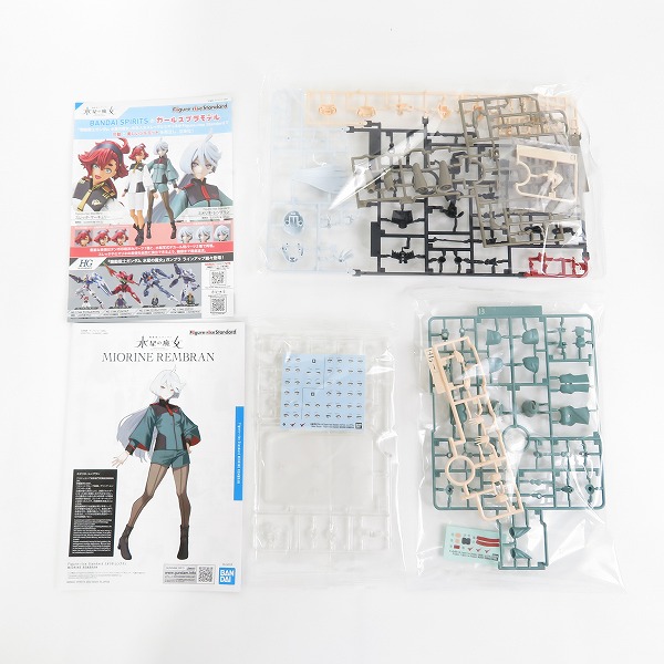 実際に弊社で買取させて頂いた【未組立】BANDAI/バンダイ 水星の魔女 Figure-rise Standard チュアチュリー・パンランチ/ミオリネ・レンブラン 2点セットの画像 2枚目