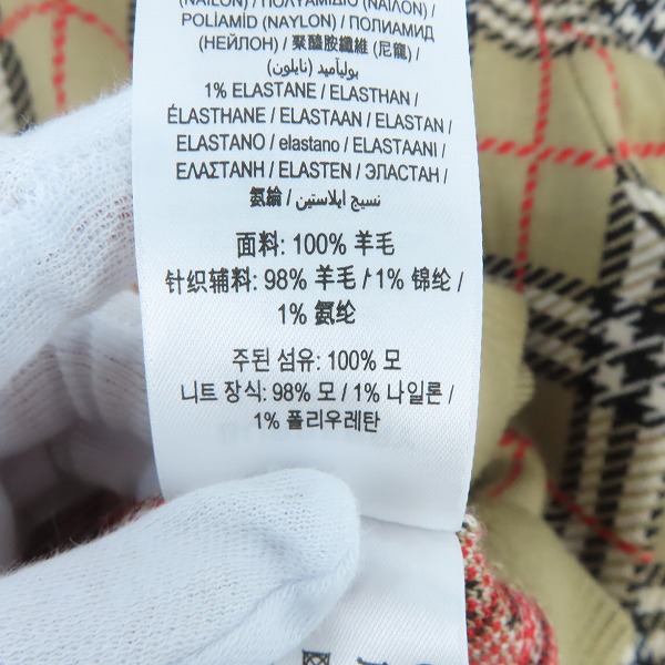 実際に弊社で買取させて頂いたBURBERRY/バーバリー ティッシ期 ノヴァチェック/ノバチェック クルーネック ニットセーター/Sの画像 4枚目