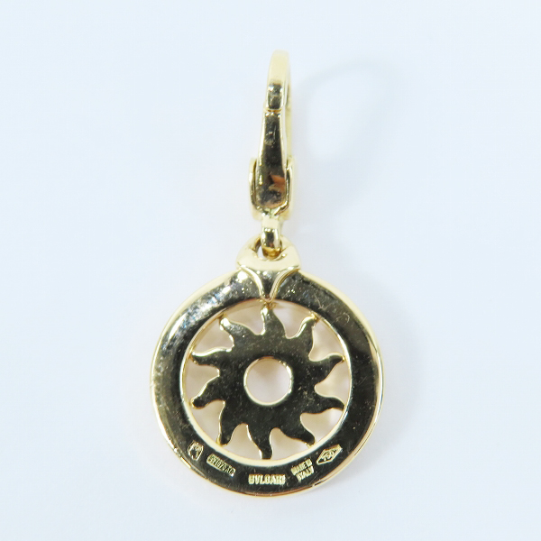 実際に弊社で買取させて頂いたBVLGARI/ブルガリ トンドチャーム/ペンダントトップ サン AU750/K18YG/イエローゴールドの画像 2枚目