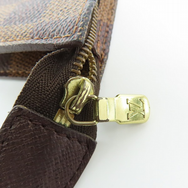 実際に弊社で買取させて頂いたLOUIS VUITTON/ルイヴィトン ダミエ・エベヌ マレ用付属ポーチ ネックストラップ付きの画像 8枚目