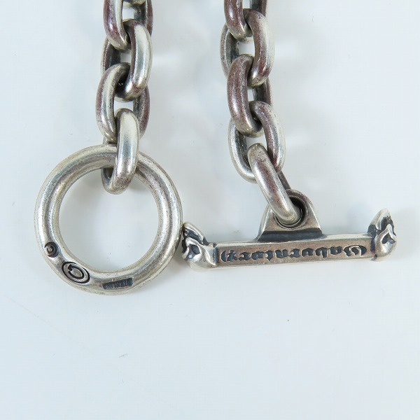 実際に弊社で買取させて頂いた【ギャラ付】gaboratory/ガボラトリー ガボール 2スカルズ & スカルオンゴシッククロス スモールオーバルリンク ネックレスの画像 4枚目