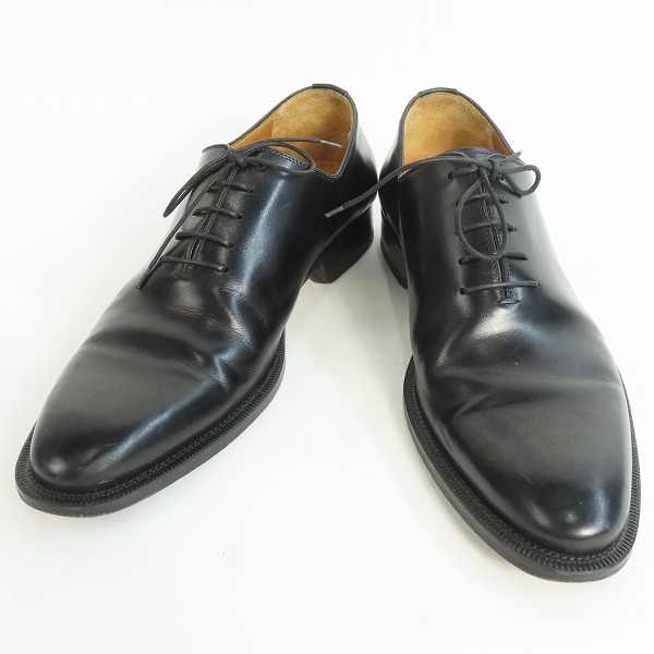 実際に弊社で買取させて頂いたMAGNANNI/マグナーニ プレーントゥ ブラック レザーシューズ 9764 /42