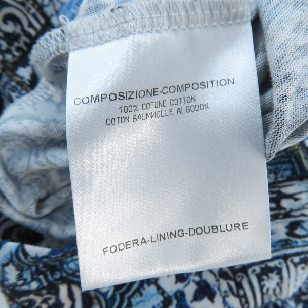 実際に弊社で買取させて頂いたAlexander McQueen/アレキサンダーマックイーン スカル/総柄 ロングスリーブ/ロングTシャツ/Sの画像 4枚目