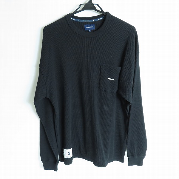 実際に弊社で買取させて頂いたDESCENDANT/ディセンダント 胸ポケット 長袖 サーマルカットソー ブラック/2