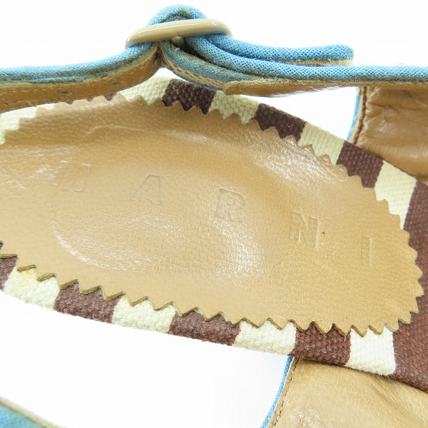 実際に弊社で買取させて頂いたMARNI/マルニ ヒール サンダル/38.5の画像 7枚目