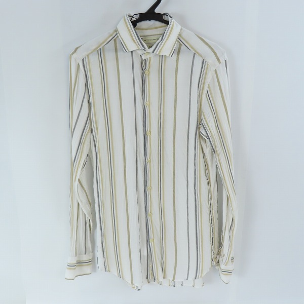 実際に弊社で買取させて頂いた【JPタグ】ETRO/エトロ BEN ETRO ESSERE ストライプ柄長袖シャツ 38