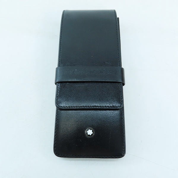 実際に弊社で買取させて頂いたMONTBLANC/モンブラン レザー ペンケース 3本用の画像 1枚目