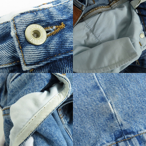 実際に弊社で買取させて頂いたLOEWE/ロエベ ジーンズ ANAGRAM BAGGY/アナグラムバギー H526Y11X65の画像 8枚目