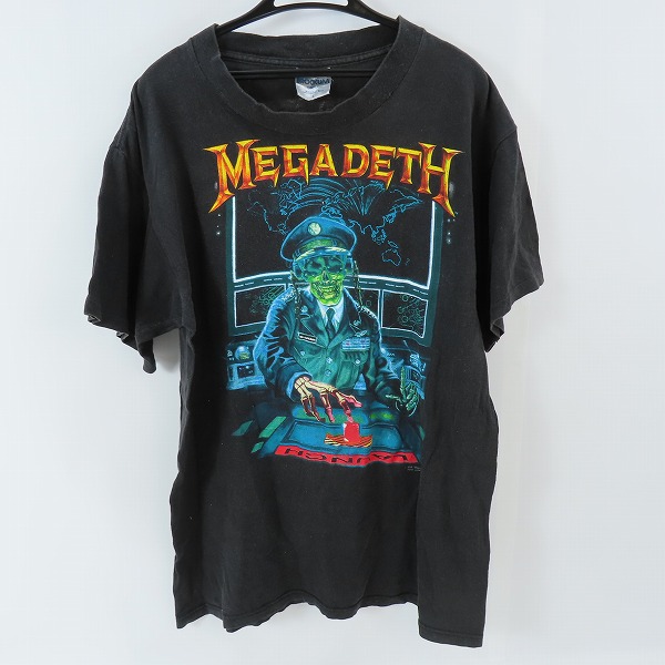 実際に弊社で買取させて頂いたBROCKUM社 MEGADETH/メガデス 90's ヴィンテージ バンT/L