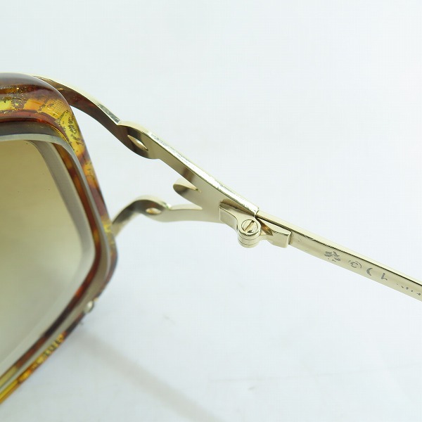 実際に弊社で買取させて頂いたChristian Dior/クリスチャンディオール 度入り サングラス/メガネフレーム 2643Aの画像 4枚目