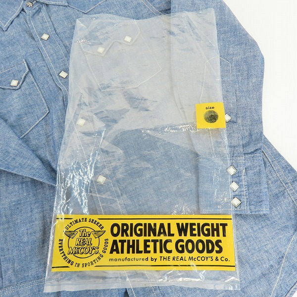 実際に弊社で買取させて頂いたTHE REAL McCOY'S/ザ リアルマッコイズ ウエスタン シャンブレーシャツ 14の画像 7枚目