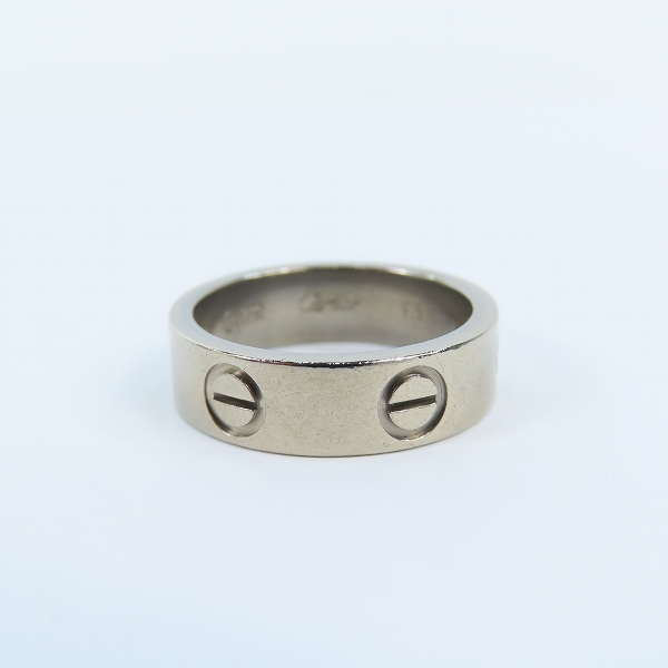 実際に弊社で買取させて頂いたCartier/カルティエ ラブリング AU750/K18WG/ホワイトゴールド 52/11-11.5号　の画像 3枚目