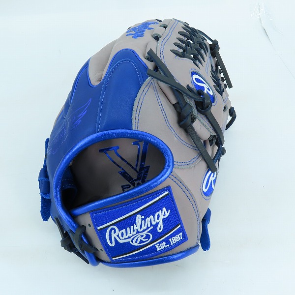 実際に弊社で買取させて頂いたRawlings/ローリングス HYPER TECH COLOR SYNC/ハイパーテックカラー 軟式/オールラウンド/右投げ用 グローブ/グラブ GR4HTCN55Wの画像 3枚目