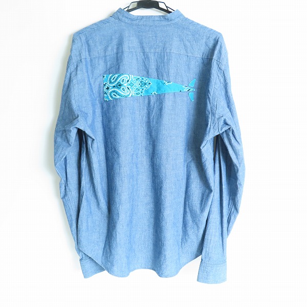 実際に弊社で買取させて頂いたDESCENDANT/ディセンダント スタンドカラー 長袖ボタンシャツ/2の画像 1枚目