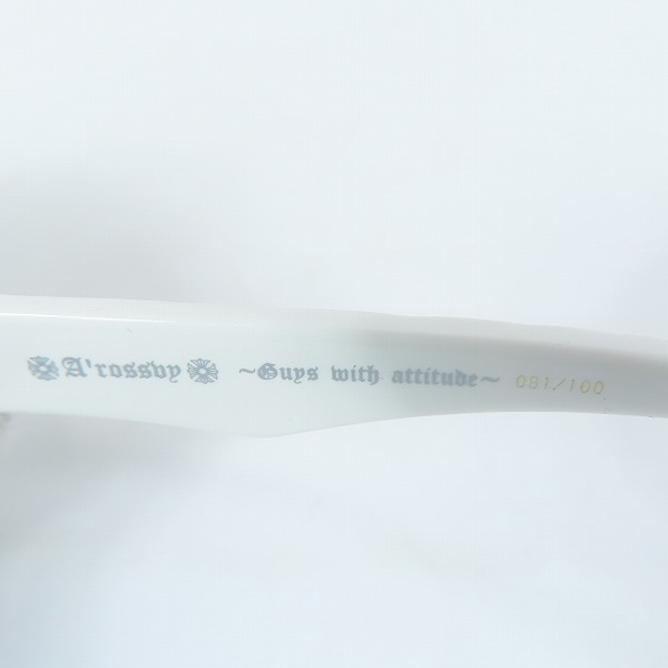 実際に弊社で買取させて頂いたA'rossvy/ロズヴィー サイド シルバー 925 ストーンデザイン サングラス/アイウェア 209251605の画像 6枚目