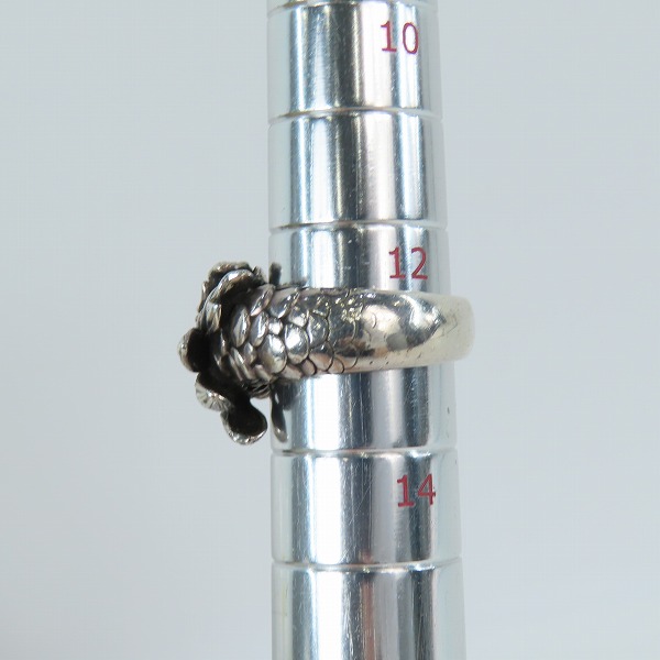 実際に弊社で買取させて頂いたBloody Mary/ブラッディマリー ブルーリープフィン リング 13号の画像 8枚目