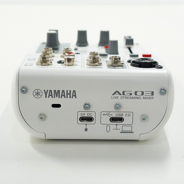 実際に弊社で買取させて頂いたYAMAHA/ヤマハ AG03 MK2 ライブストリーミングミキサー 通電確認済みの画像 5枚目