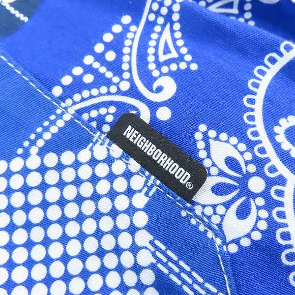 実際に弊社で買取させて頂いたNEIGHBORHOOD /ネイバーフッド 21SS BANDANA TYPE-B/C-SHIRT.SS バンダナシャツ 211tsnh-shm07/Mの画像 3枚目