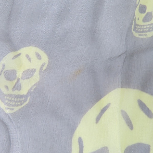 実際に弊社で買取させて頂いたAlexander McQueen/アレキサンダー・マックイーン スカル柄 スカーフ/ストールの画像 8枚目