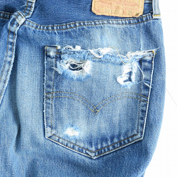 実際に弊社で買取させて頂いたLEVIS/リーバイス 501XX/555刻印/バレンシア工場  デニムパンツ/ジーンズ 501-0003 W33L36の画像 7枚目