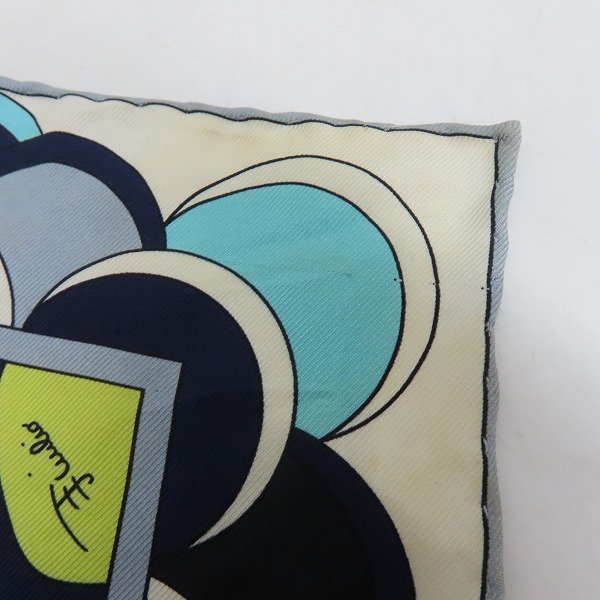 実際に弊社で買取させて頂いたEMILIO PUCCI/エミリオプッチ シルクハンカチ/スカーフの画像 3枚目