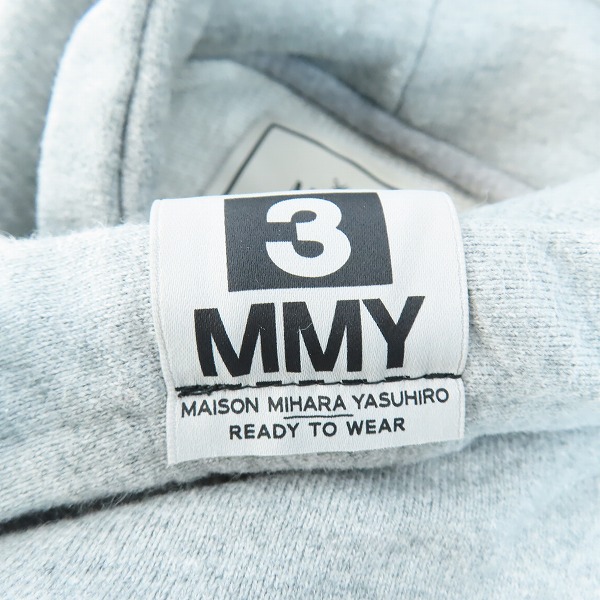 実際に弊社で買取させて頂いたMaisonMIHARA YASUHIRO/メゾンミハラヤスヒロ SMILY FACE HOODIE/プリント プルオーバーパーカー A12HD672/48の画像 3枚目