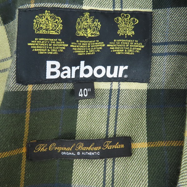 実際に弊社で買取させて頂いたBarbour/バブアー SOLWAY ZIPPER SL/ソルウェイジッパー 2002294/40の画像 4枚目