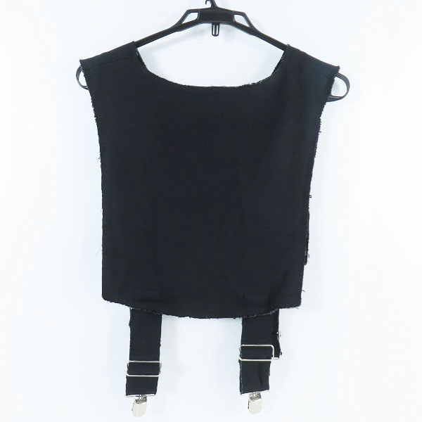 実際に弊社で買取させて頂いたBLACK COMME des GARCONS/ブラックコムデギャルソン AD2018 サスペンダーベスト 1C-V004/Lの画像 1枚目
