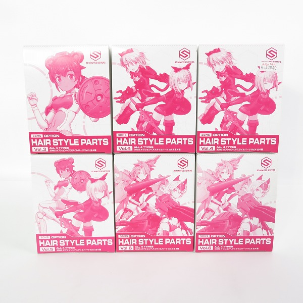 実際に弊社で買取させて頂いた【おまとめ】BANDAI/バンダイスピリッツ 30MS オプションヘアスタイルパーツ Vol3~9 全4種入り 6点/プラモデル