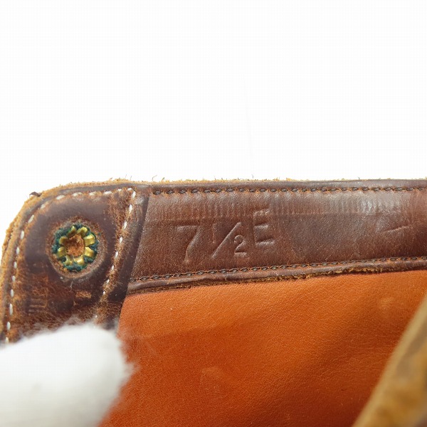 実際に弊社で買取させて頂いたWHITE'S BOOTS/ホワイツブーツ SEMI DRESS STRAIGHT TIP セミドレス ストレートチップ レースアップブーツ 2332C 7.5Eの画像 5枚目