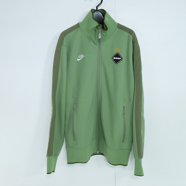 実際に弊社で買取させて頂いたF.C.Real Bristol×NIKE/エフシーレアルブリストル×ナイキ ジップアップジャケット グリーン系 396328-300/M