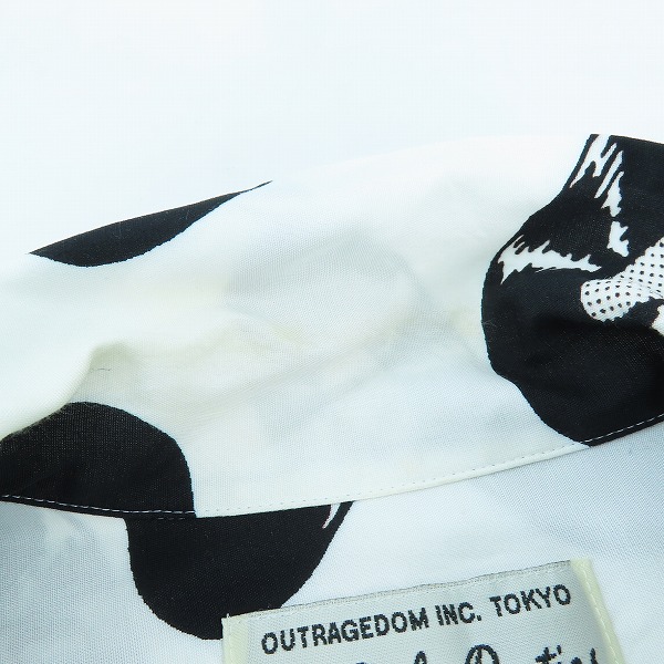 実際に弊社で買取させて頂いたWACKO MARIA /ワコマリア HAWAIIAN SHIRT レコードアロハシャツ Sの画像 4枚目