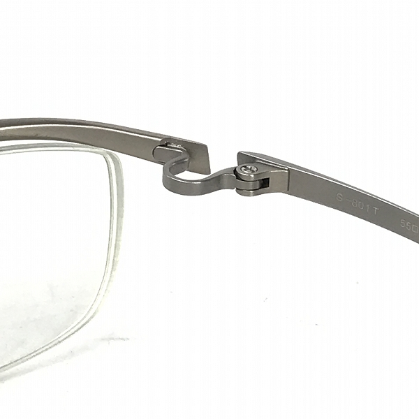 実際に弊社で買取させて頂いた999.9/フォーナインズ チタンシャーリング 度入り 眼鏡/メガネフレーム/アイウェア S-801Tの画像 4枚目