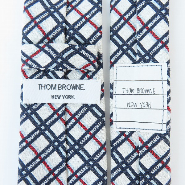実際に弊社で買取させて頂いたTHOM BROWNE/トムブラウン 総柄 ネクタイの画像 3枚目