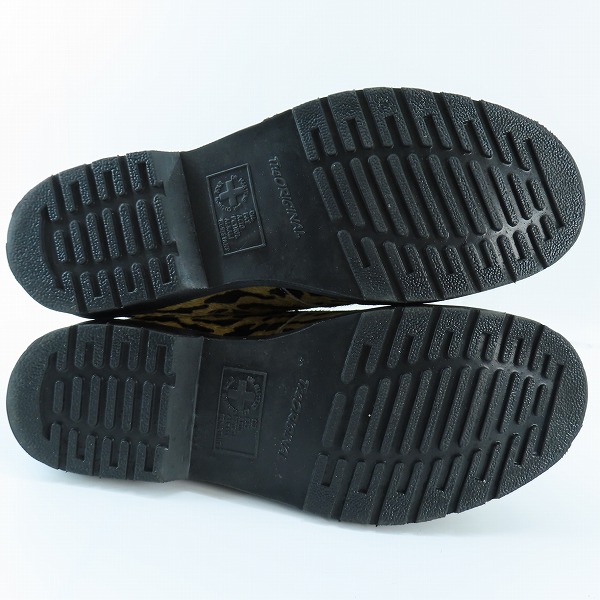 実際に弊社で買取させて頂いたWACKO MARIA×Dr.Martens/ワコマリア×ドクターマーチン 1461 3ホール ブーツ レオパード 31371372/UK9の画像 2枚目