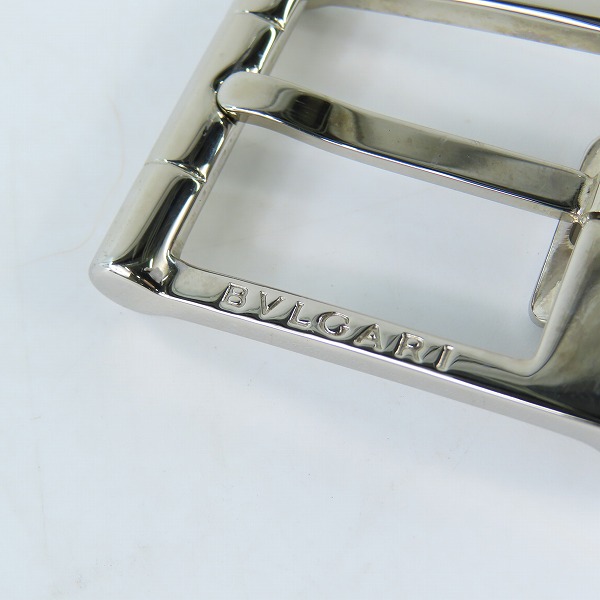 実際に弊社で買取させて頂いたBVLGARI/ブルガリ レザーベルト スクエアバックル の画像 3枚目