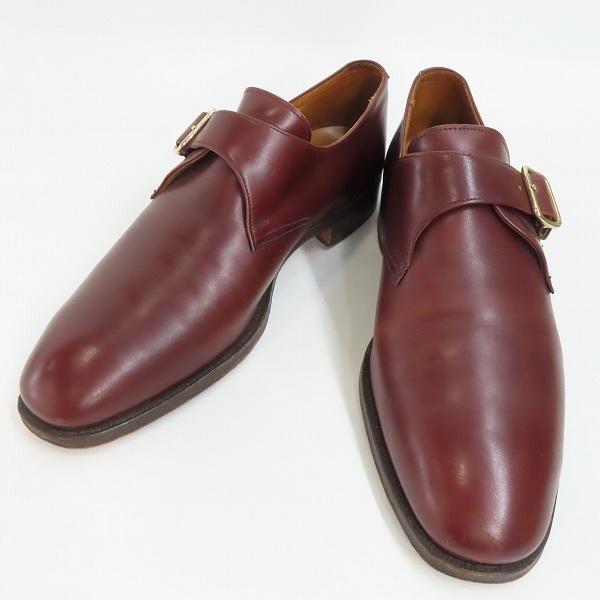 実際に弊社で買取させて頂いたCROCKETT&JONES×Paul Smith/クロケット&ジョーンズ×ポールスミス モンクストラップ レザーシューズ 7847 6E