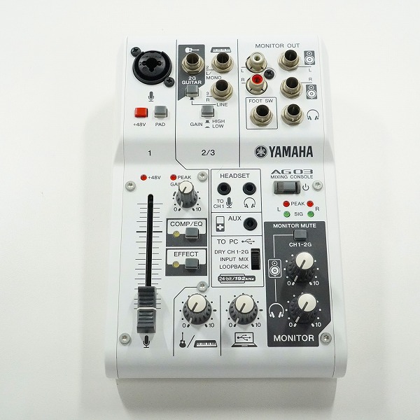 実際に弊社で買取させて頂いたYAMAHA/ヤマハ AG03 ミキシングコンソール ミキサー ウェブキャスティングミキサー 通電確認済みの画像 1枚目