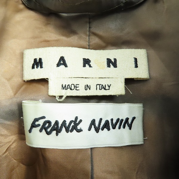 実際に弊社で買取させて頂いたMARNI/マルニ  2018 FRANK NAVIN イラストプリント コート TUMU0004CP S49310/46の画像 2枚目
