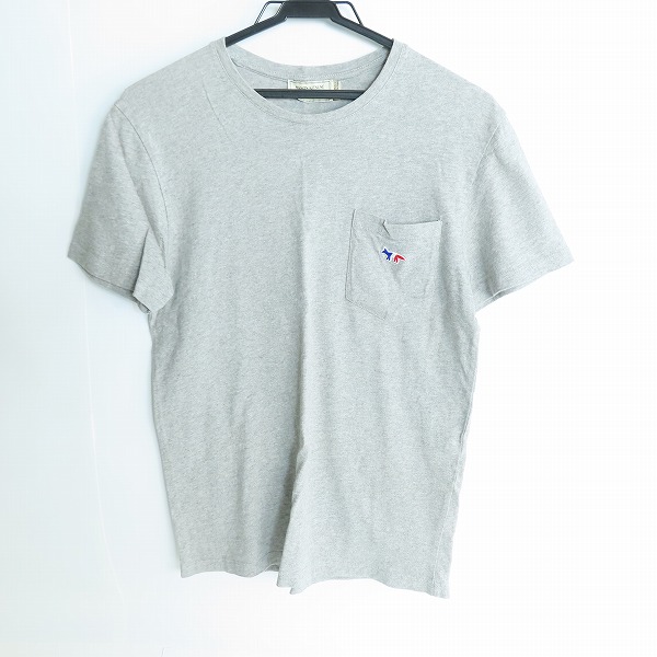 実際に弊社で買取させて頂いたMAISON KITSUNE/メゾンキツネ ロゴ ワッペン 胸ポケット Tシャツ/XS