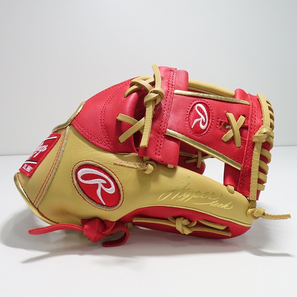 実際に弊社で買取させて頂いたRawlings/ローリングス HYPER TECH COLOR SYNC 軟式/内野手/右投げ用 グローブ GR4HTCN62の画像 1枚目