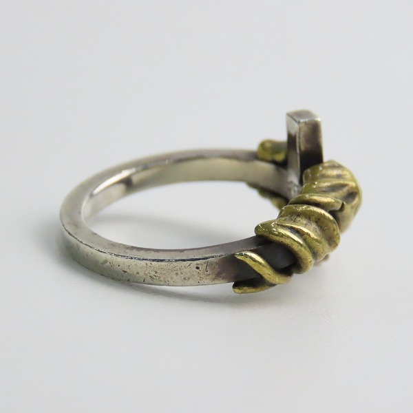 実際に弊社で買取させて頂いたBizarre/ビザール クロス/スカル リング 21.5号の画像 4枚目