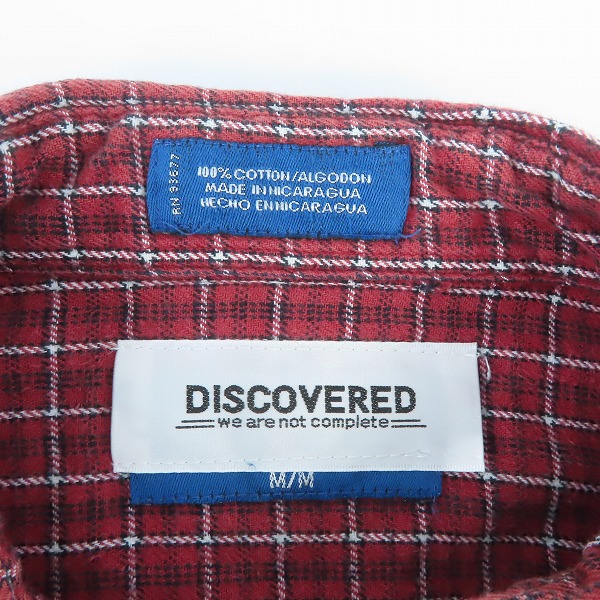 実際に弊社で買取させて頂いたDISCOVERED/ディスカバード ドッキングチェックシャツ DC-NS21-MSH-01/Fの画像 2枚目