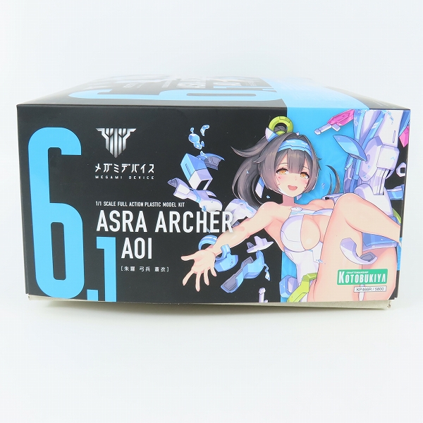 実際に弊社で買取させて頂いた【未組立】KOTOBUKIYA/コトブキヤ メガミデバイス 1/1 朱羅 弓兵 蒼衣の画像 6枚目